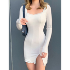 Solid Casual Knitted Dresses - All Dresses - Dresses - 11 - 2024