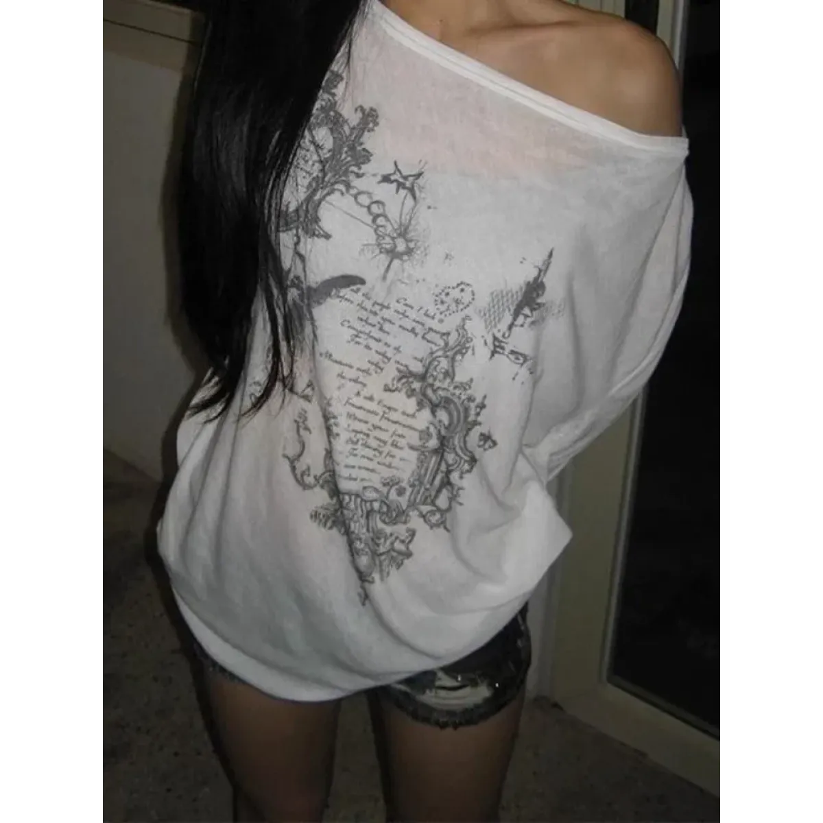 Gothic Vintage Graphic Long Sleeve T-Shirt - T-Shirts - T-Shirts - 5