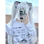 Kawaii Harajuku Letter Print Long Sleeve Tee - T-Shirts - T-Shirts - 2