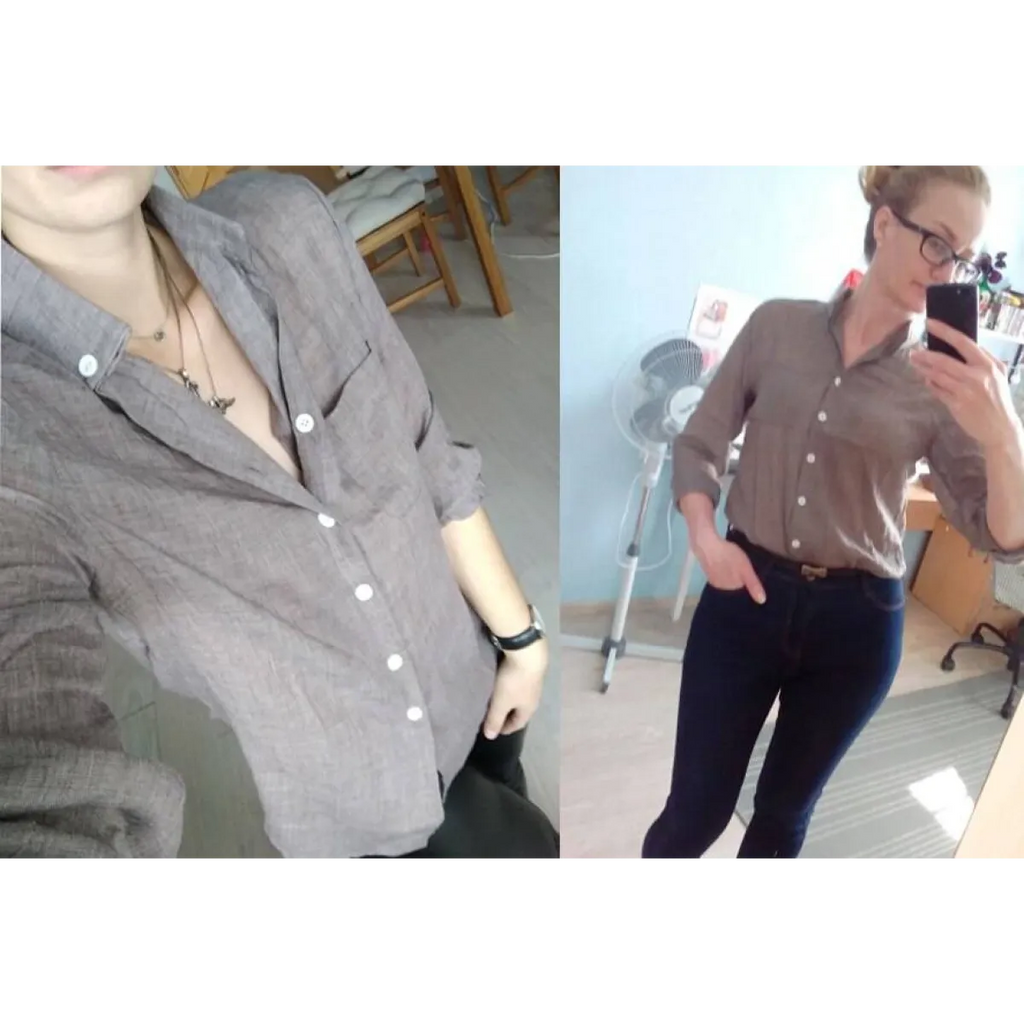 Long Sleeve Linen Blouse - Women’s Clothing & Accessories - Shirts & Tops - 10 - 2024