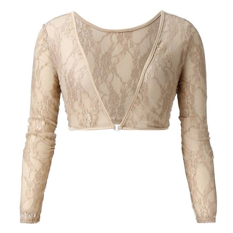 Long Sleeve Mesh Shaping Top - Women’s Clothing & Accessories - Shirts & Tops - 11 - 2024