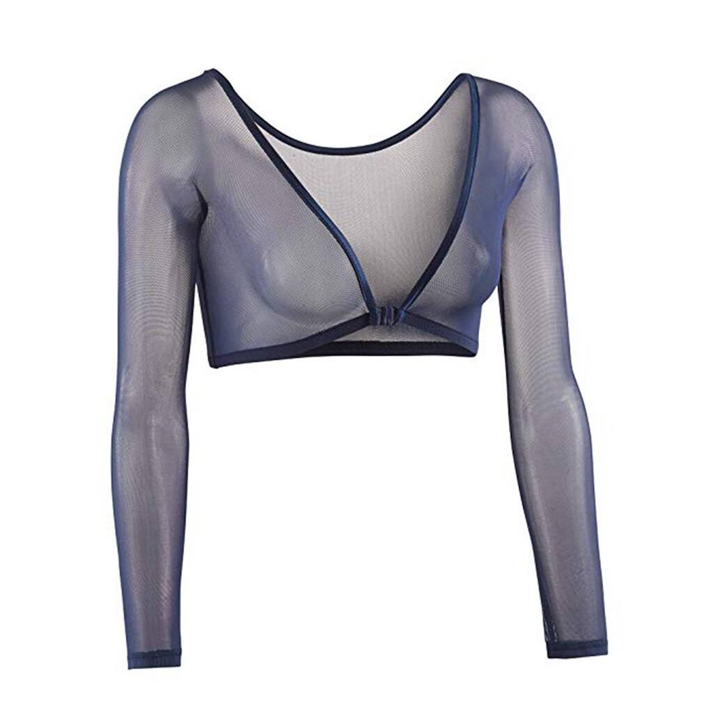 Long Sleeve Mesh Shaping Top - Women’s Clothing & Accessories - Shirts & Tops - 16 - 2024