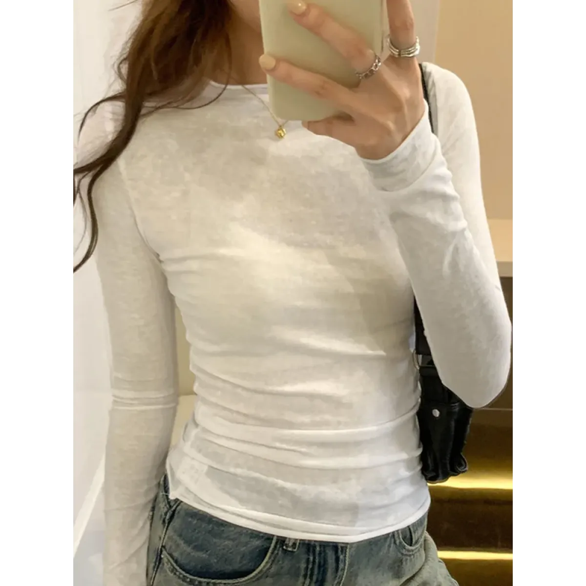 Harajuku Slim Fit Long Sleeve T-Shirt - Best Sellers - T-Shirts - 1