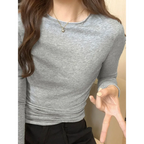 Harajuku Slim Fit Long Sleeve T-Shirt - T-Shirts - T-Shirts - 5