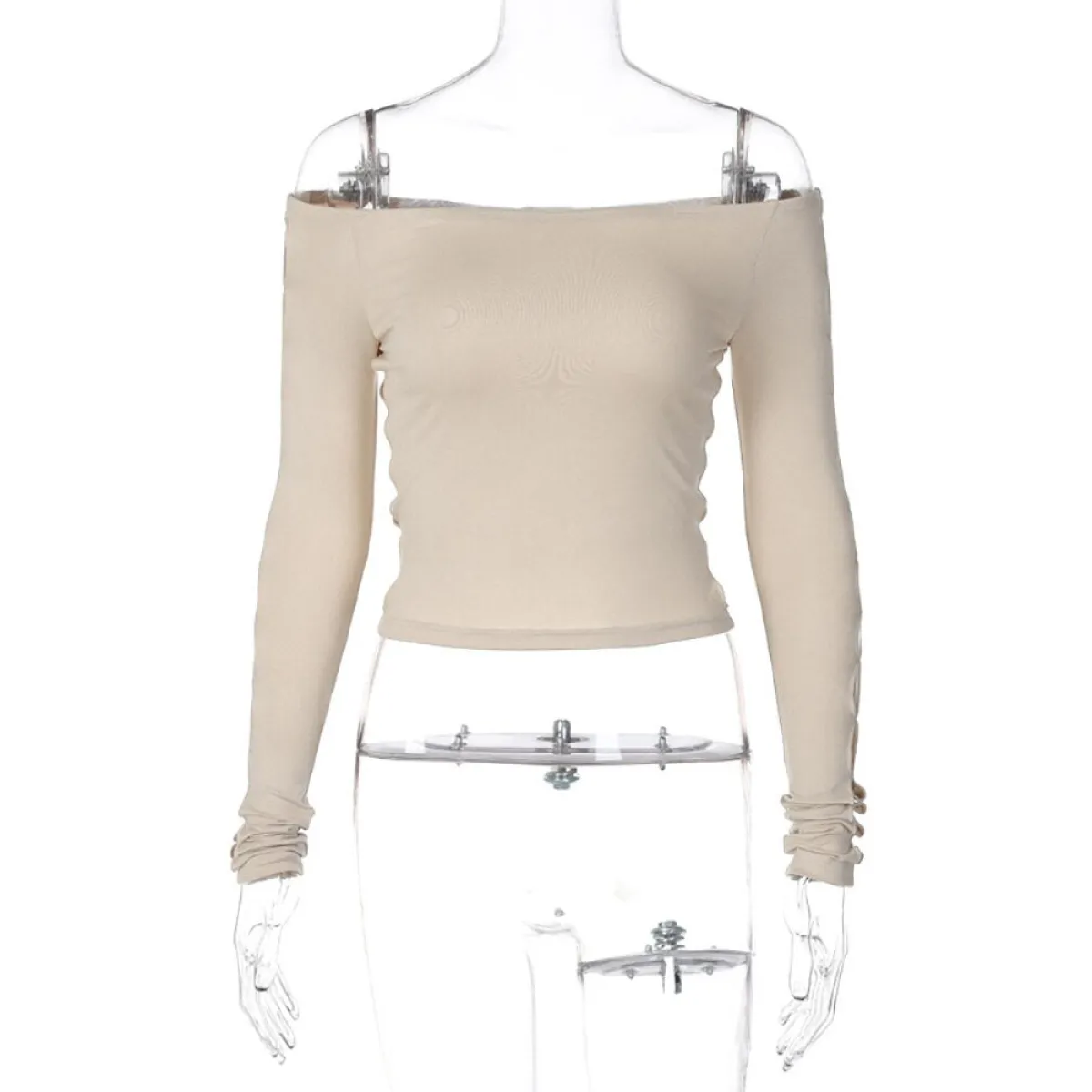 Slim Fit Solid Long Sleeve T-shirt - T-Shirts - Clothing - 5 - 2024