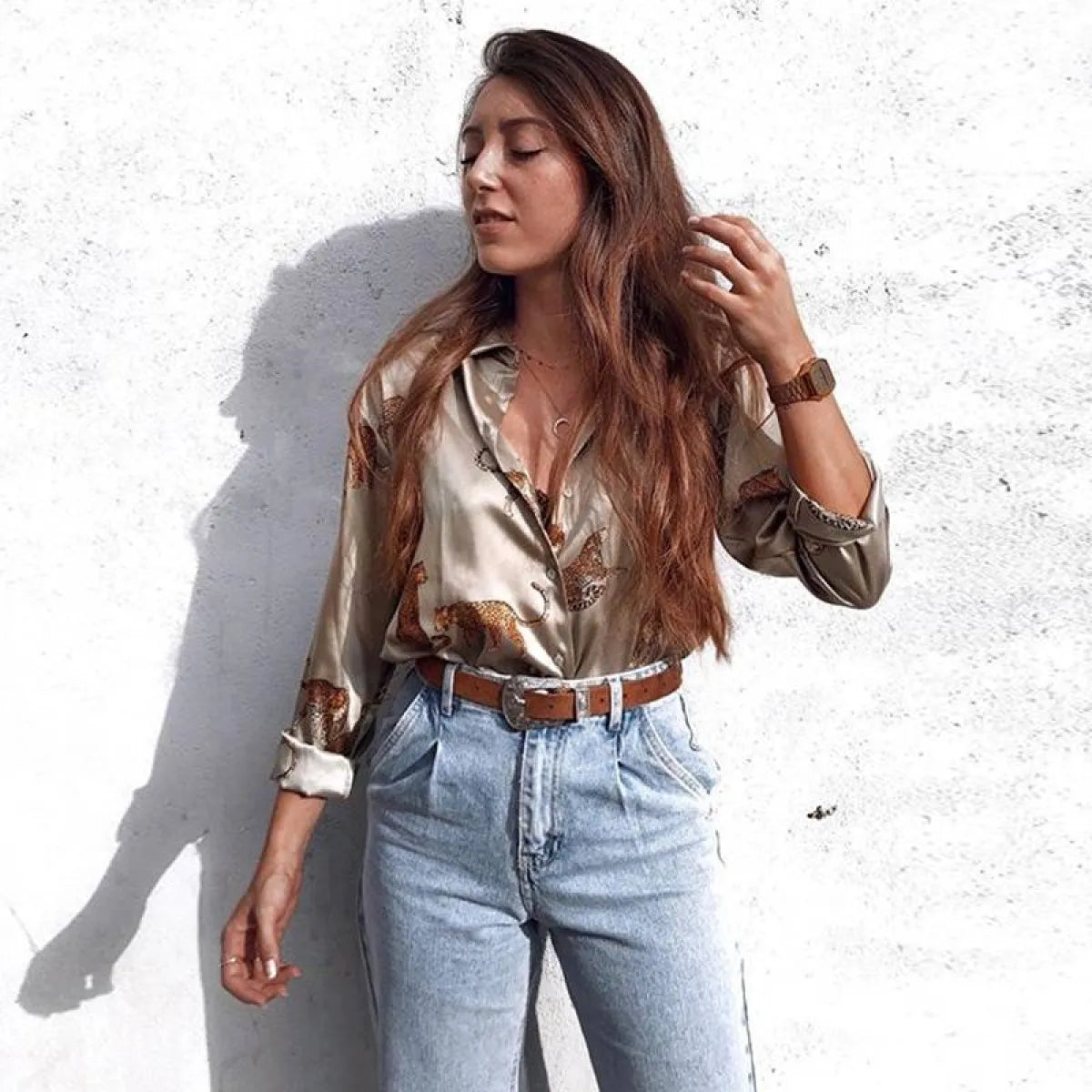 Women’s Long Sleeved Blouse - Women’s Clothing & Accessories - 4