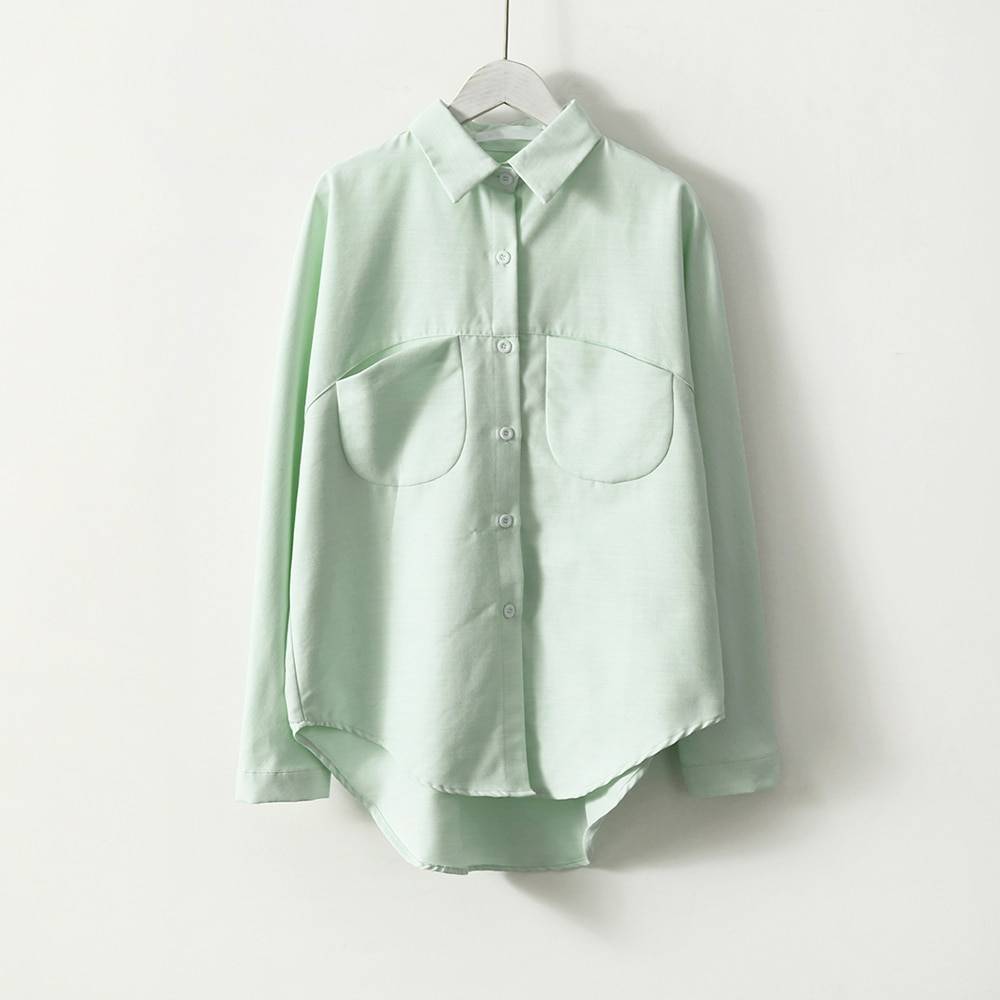 Women’s Summer Long Sleeved Blouse - L / Green - Women’s Clothing & Accessories - Shirts & Tops - 10 - 2024