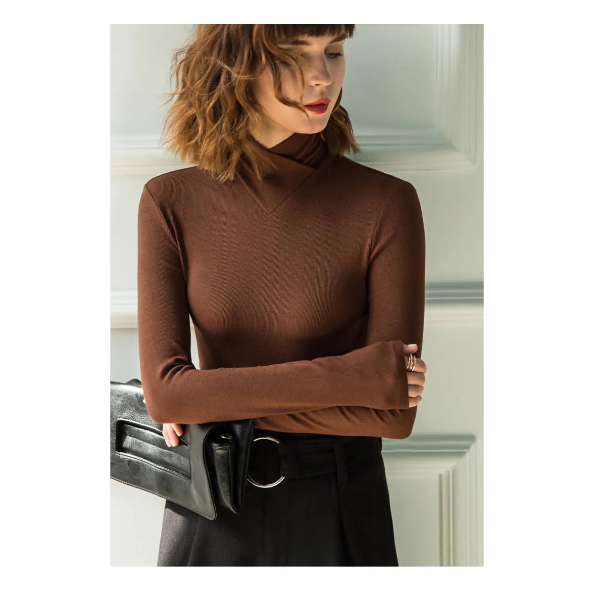 Long-Sleeved Fleece Pullover - Sweaters - 11