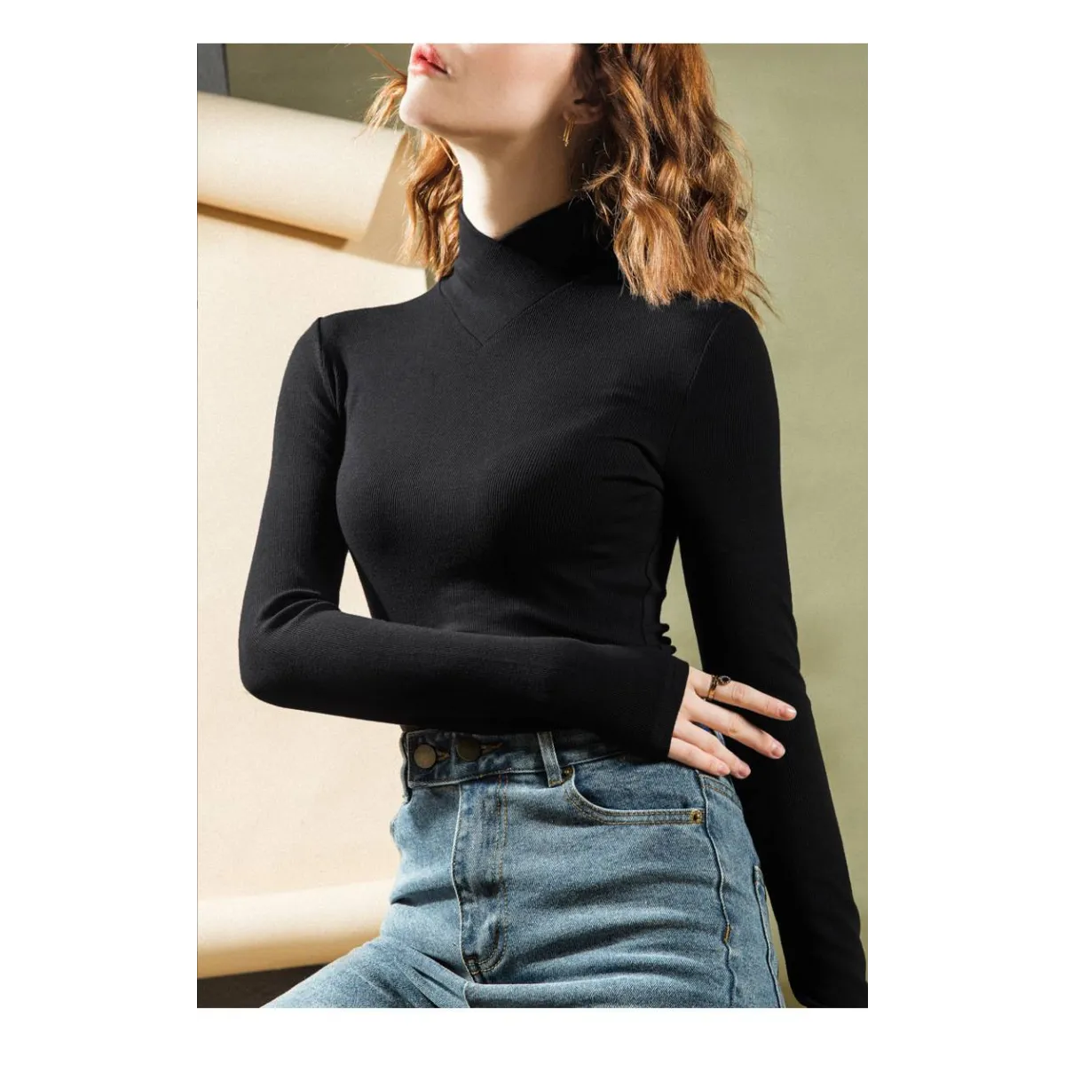 Long-Sleeved Fleece Pullover - Sweaters - 24