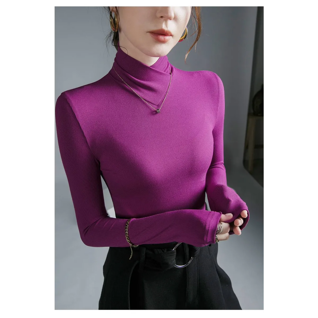 Long-Sleeved Fleece Pullover - Sweaters - 27