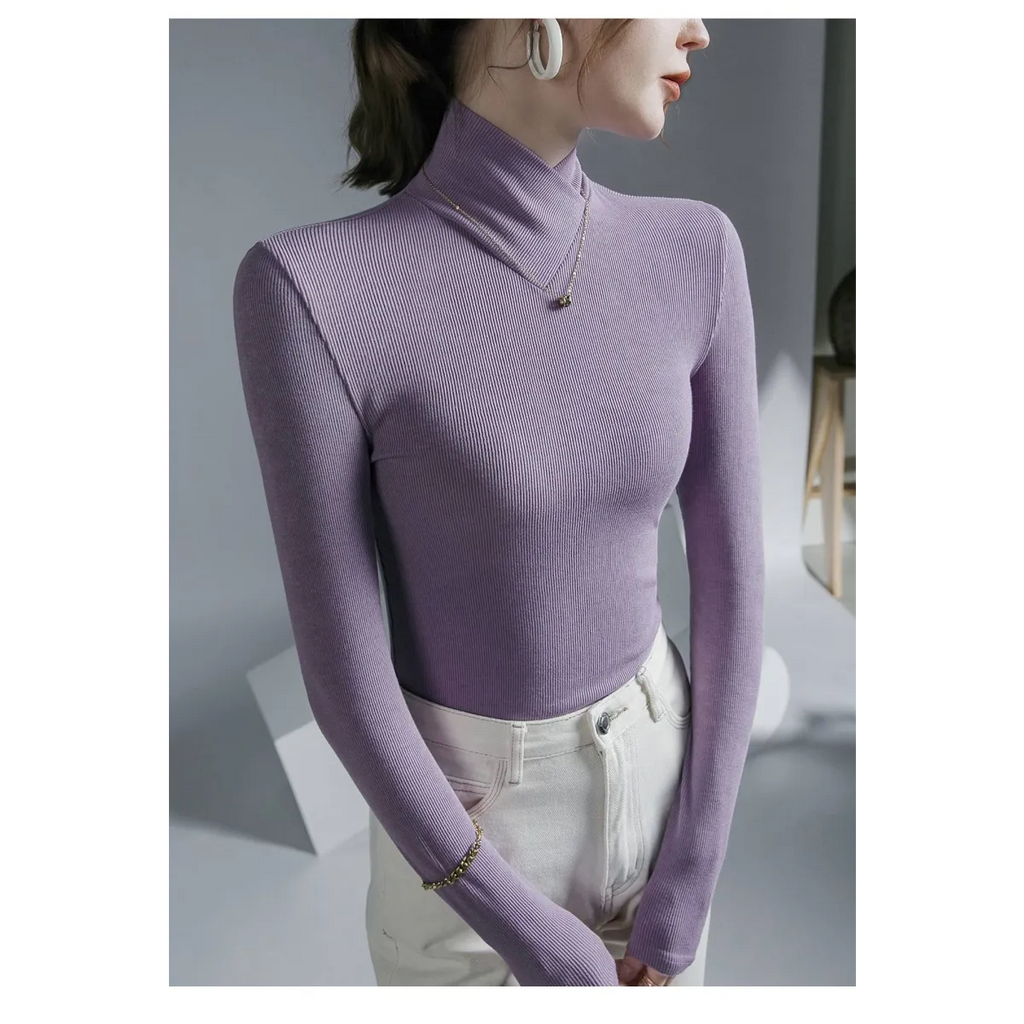 Long-Sleeved Fleece Pullover - Sweaters - 28