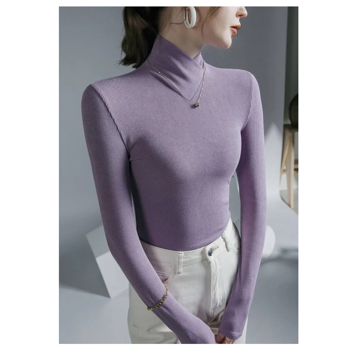 Long-Sleeved Fleece Pullover - Sweaters - 28