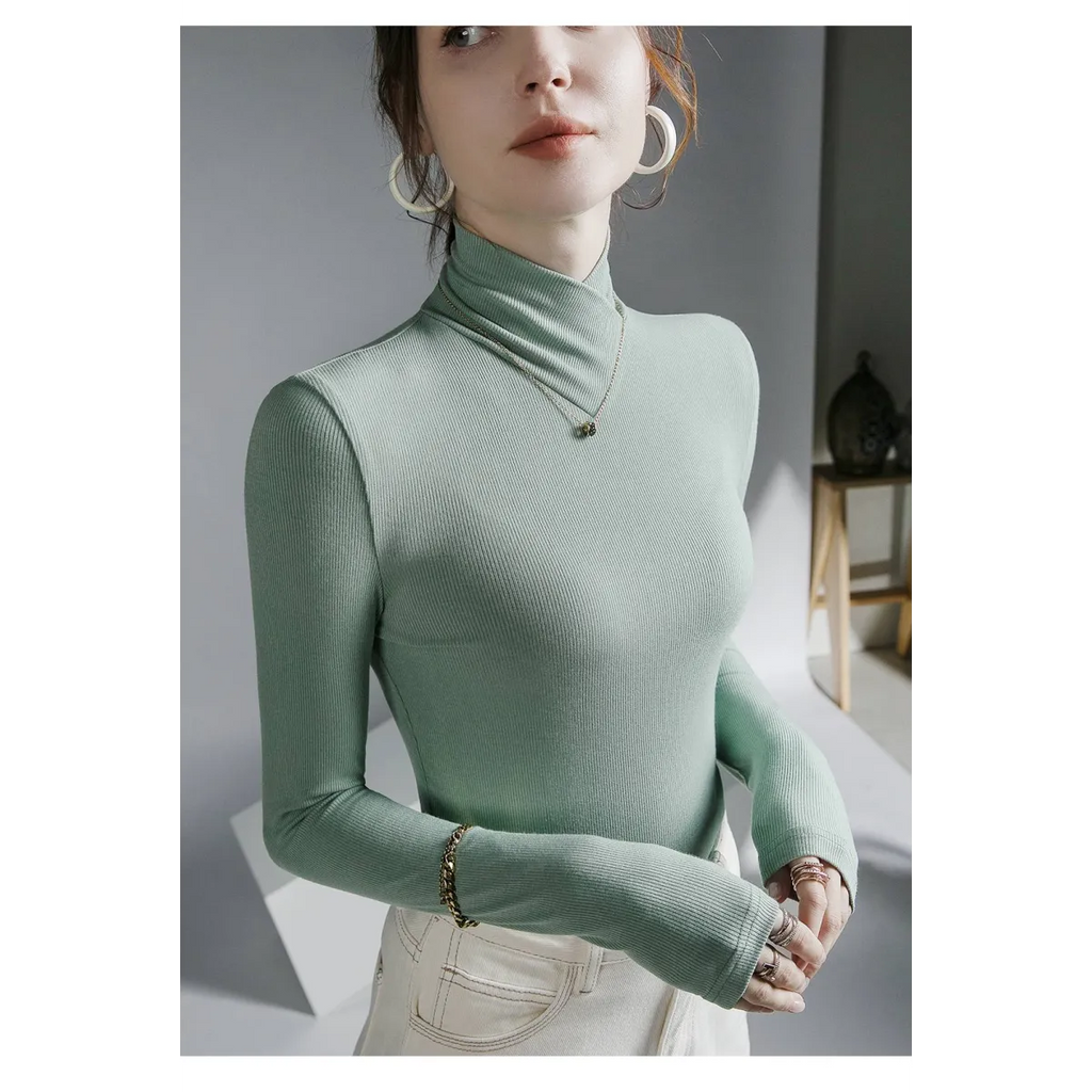 Long-Sleeved Fleece Pullover - Sweaters - 34