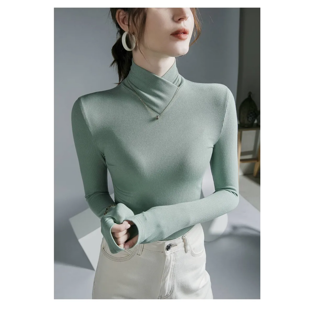 Long-Sleeved Fleece Pullover - Sweaters - 35