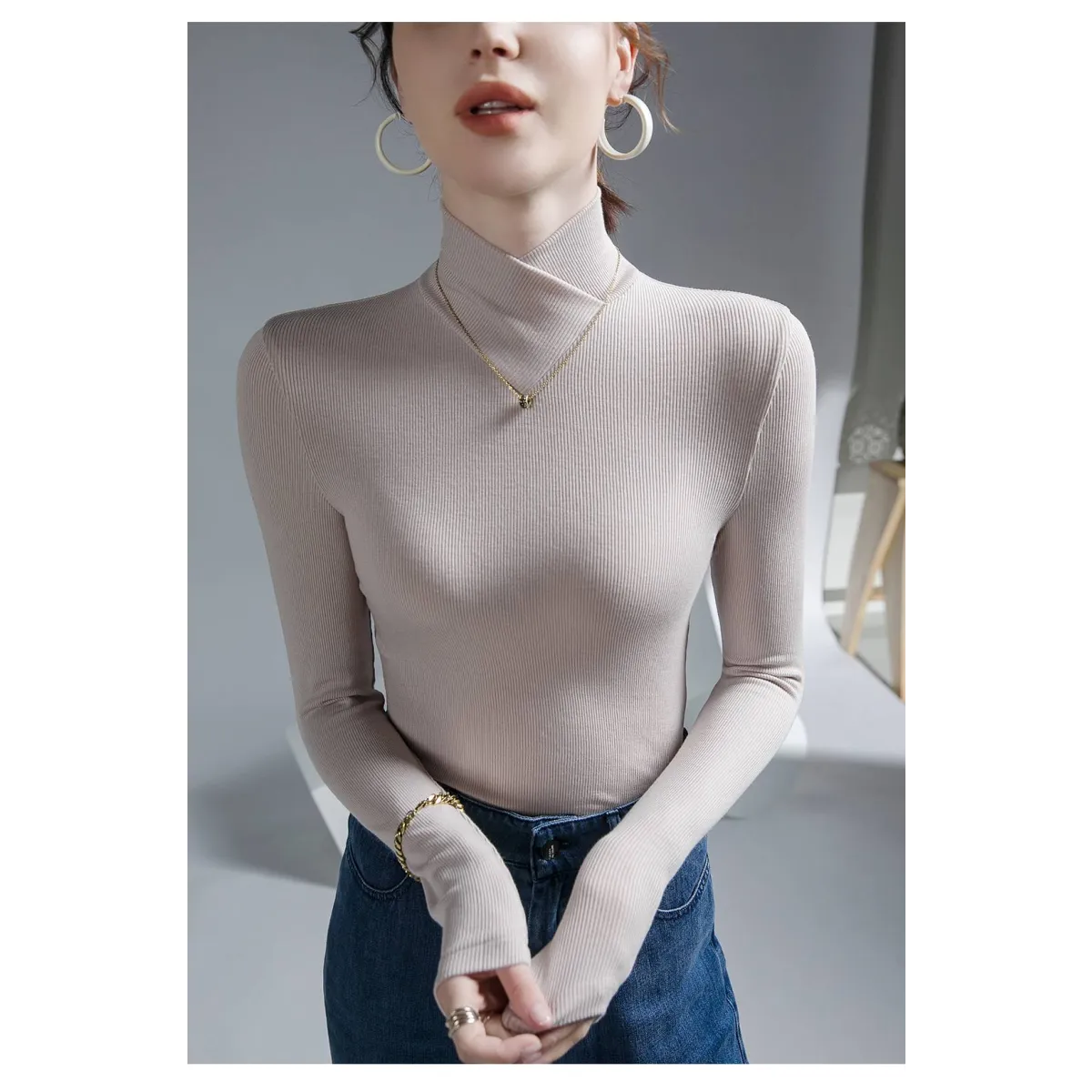 Long-Sleeved Fleece Pullover - Sweaters - 40