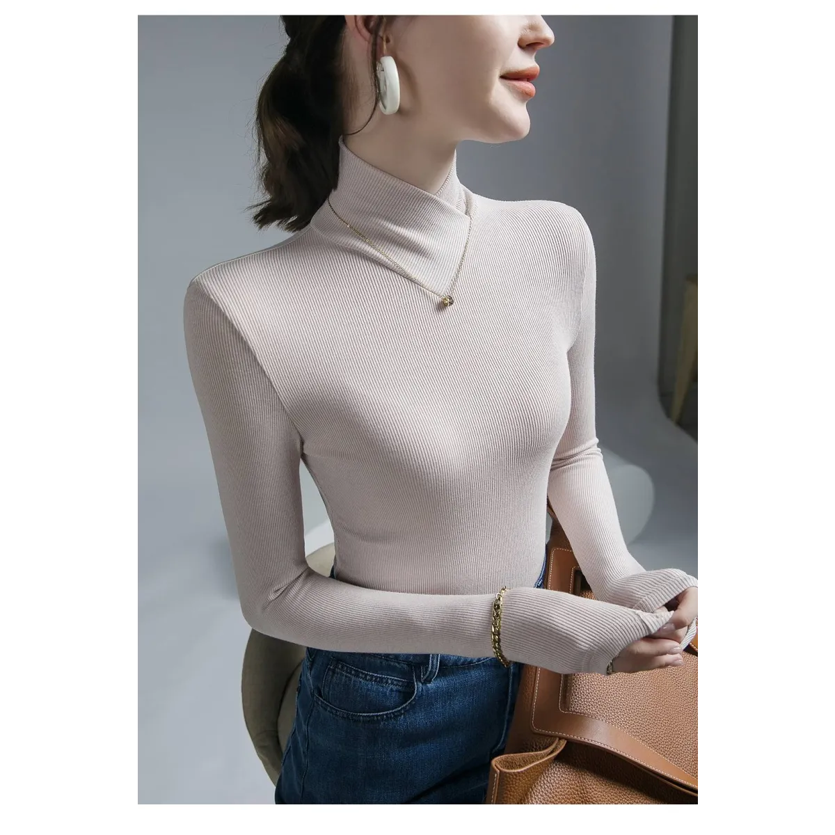 Long-Sleeved Fleece Pullover - Sweaters - 41