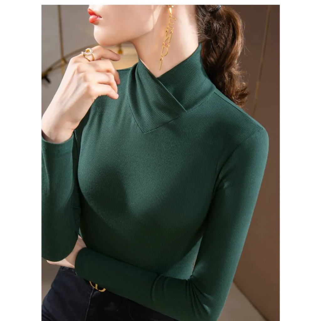 Long-Sleeved Fleece Pullover - Sweaters - 44