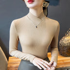 Long-Sleeved Fleece Pullover - Sweaters - 46