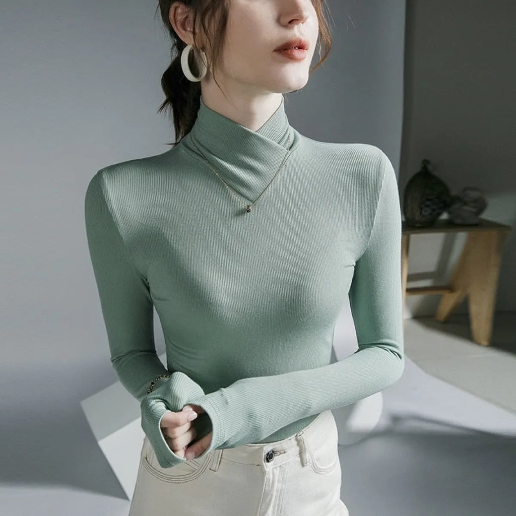 Long-Sleeved Fleece Pullover - Sweaters - 59