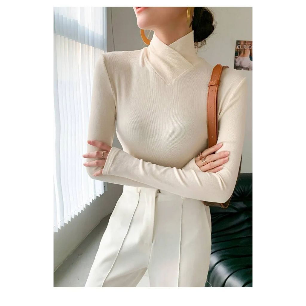 Long-Sleeved Fleece Pullover - Sweaters - 7