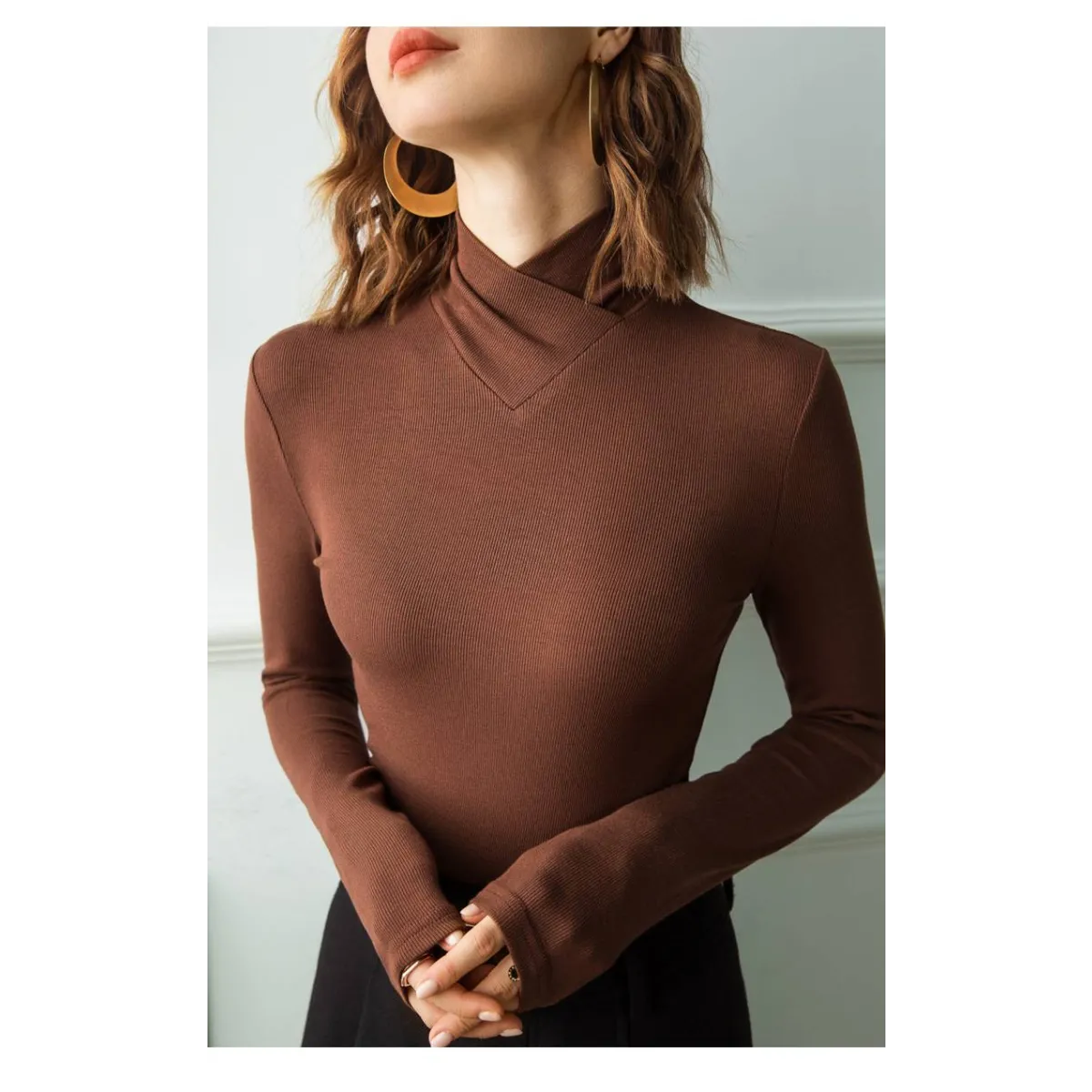 Long-Sleeved Fleece Pullover - Sweaters - 8