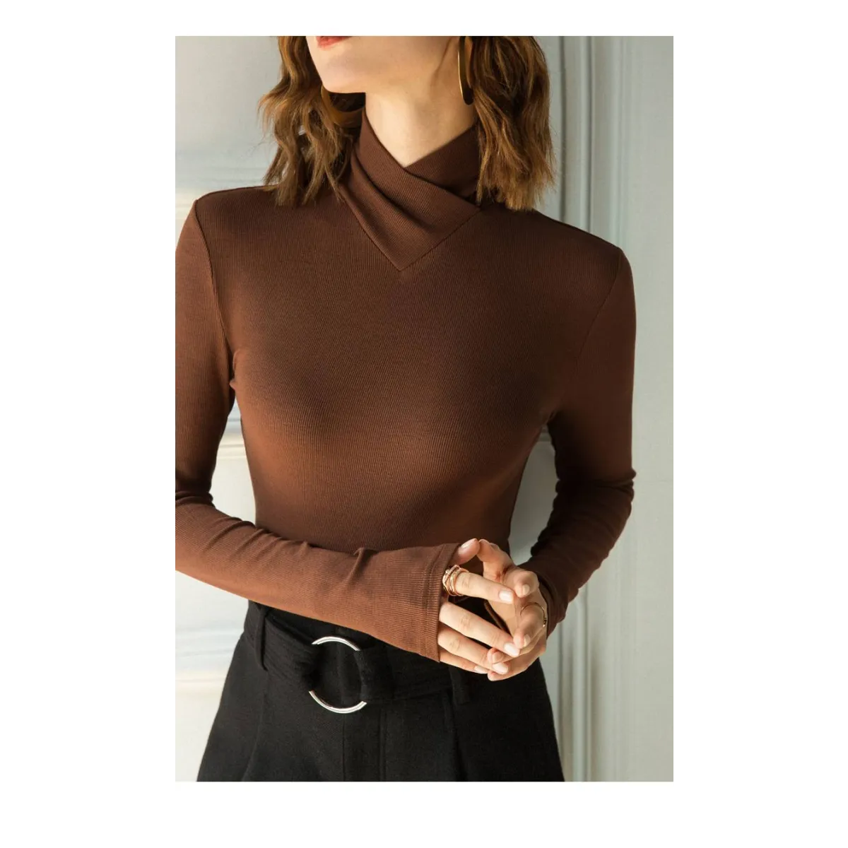 Long-Sleeved Fleece Pullover - Sweaters - 9