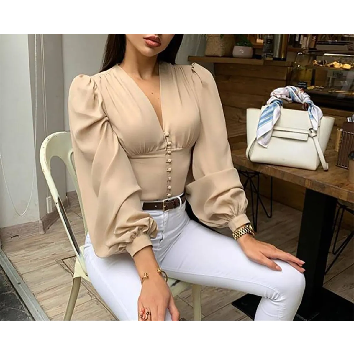 Long-sleeved Korean Blouse - Women’s Clothing & Accessories - 6