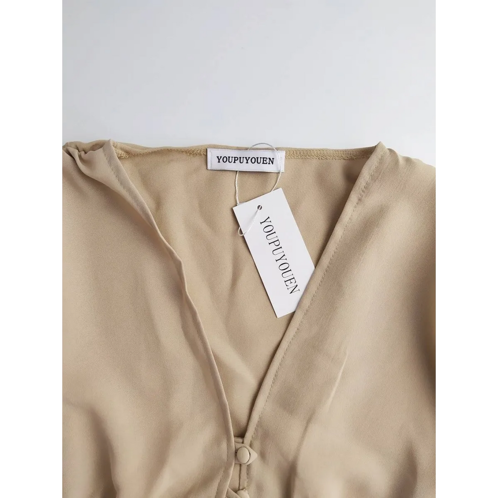 Long-sleeved Korean Blouse - Women’s Clothing & Accessories - 11