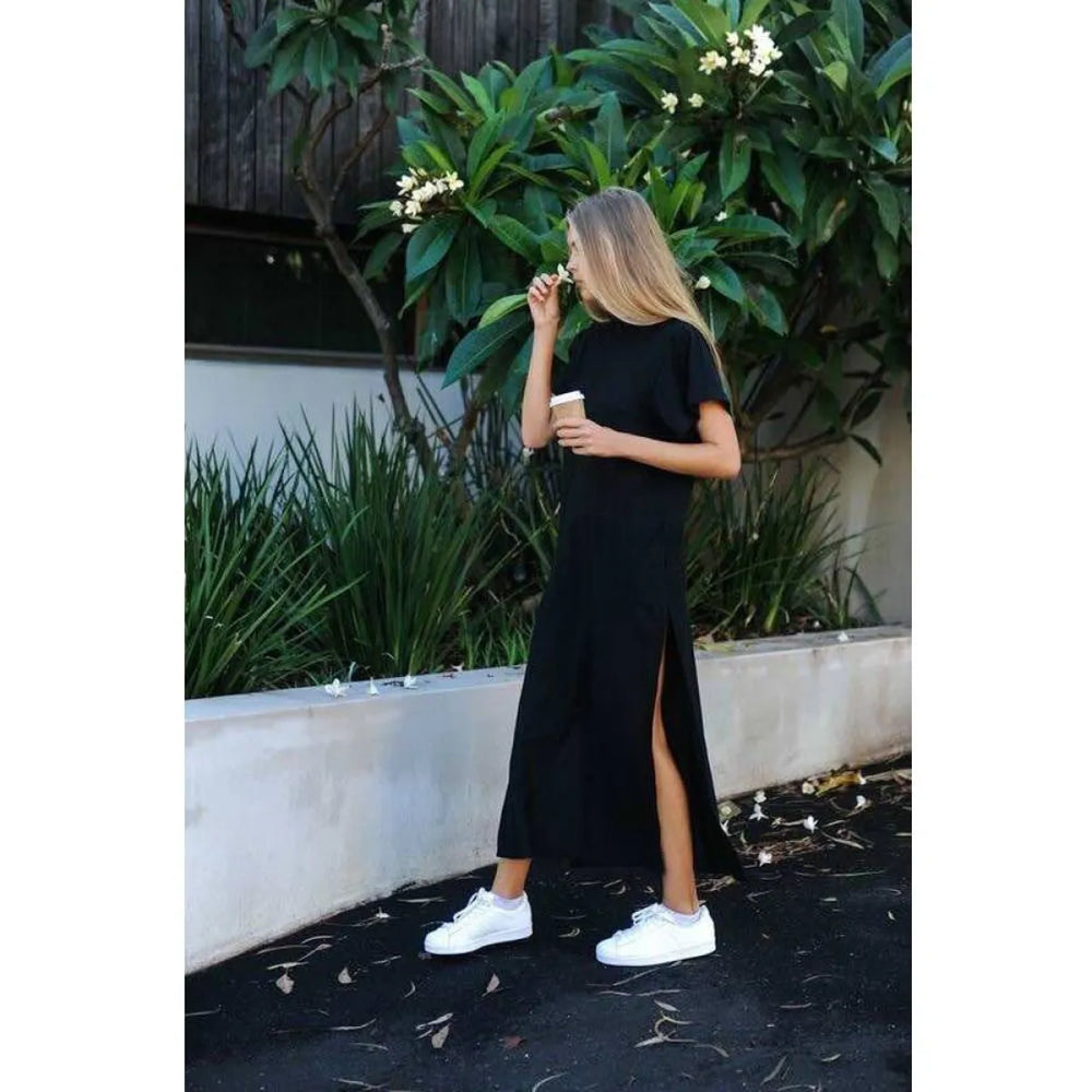 Long Split Dress - All Dresses - 1