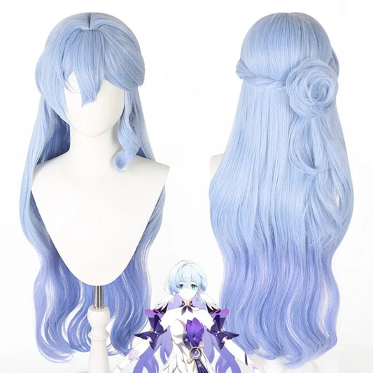 Long Wavy Ice Blue Anime Cosplay Wig - Anime - Hair Accessories - 2