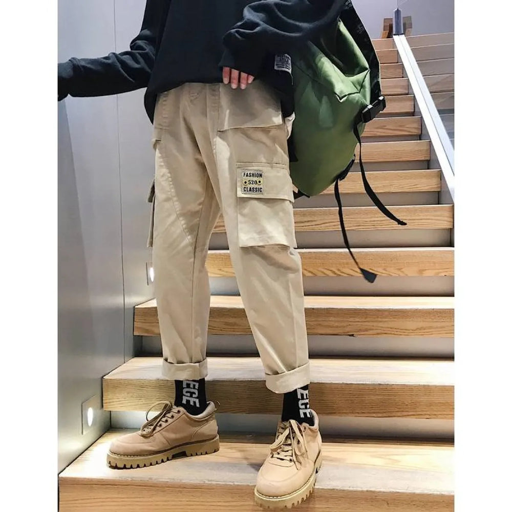 Men’s Loose Cargo Pants - Bottoms - 1