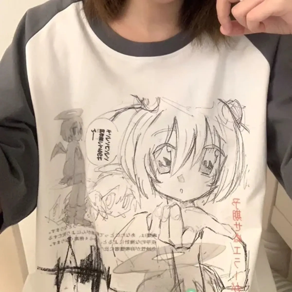 Loose Fit Cartoon Print T-Shirt Harajuku - T-Shirts - Women T-shirts - 10