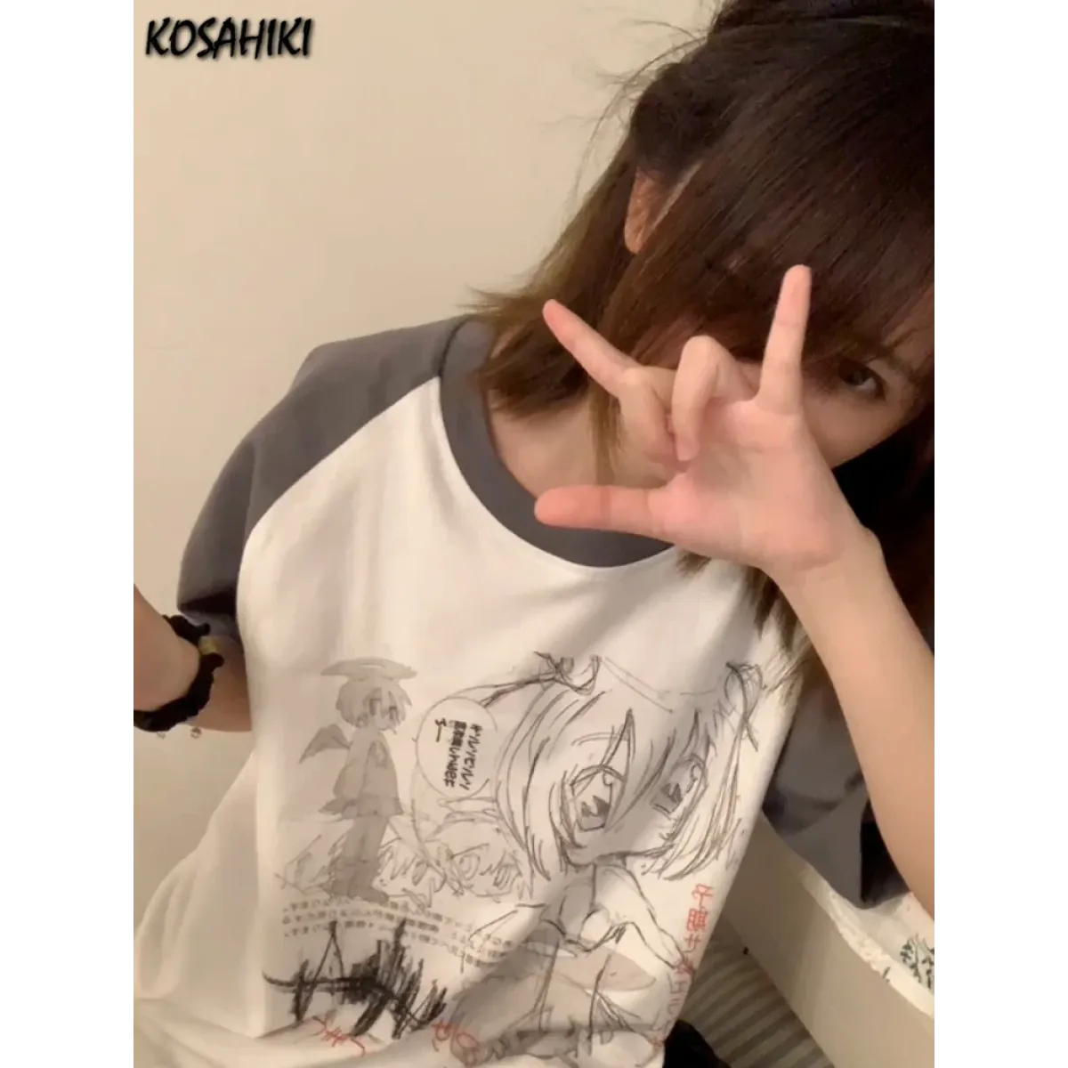 Loose Fit Cartoon Print T-Shirt Harajuku - T-Shirts - Women T-shirts - 2