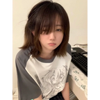 Loose Fit Cartoon Print T-Shirt Harajuku - T-Shirts - Women T-shirts - 3