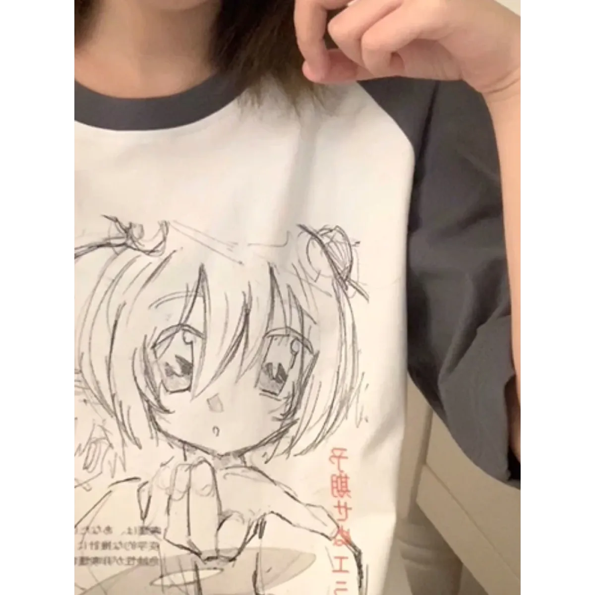 Loose Fit Cartoon Print T-Shirt Harajuku - T-Shirts - Women T-shirts - 6