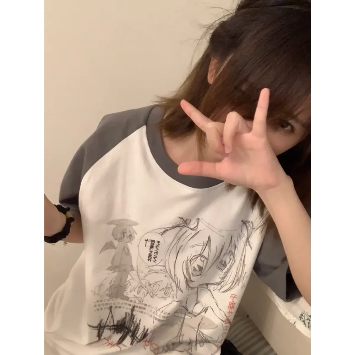 Loose Fit Cartoon Print T-Shirt Harajuku - T-Shirts - Women T-shirts - 9