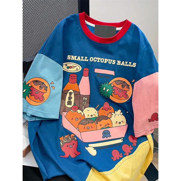 Harajuku Cartoon T-shirt Loose Fit - T-Shirts - Women T-shirts - 1