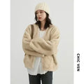 Plush V-Neck Loose Fit Jacket - Jackets & Coats - Jacket - 6
