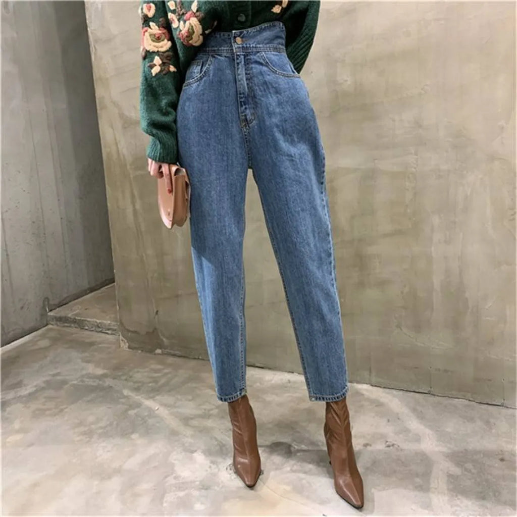 Loose Korean Jeans for Women - Bottoms - 9