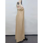 Loose Sleeveless Maxi Beach Dress: Off-Shoulder Crochet Cut-Out Design - All Dresses - 7