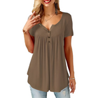 Women’s Loose Summer V-Neck T-Shirt - T-Shirts - 9