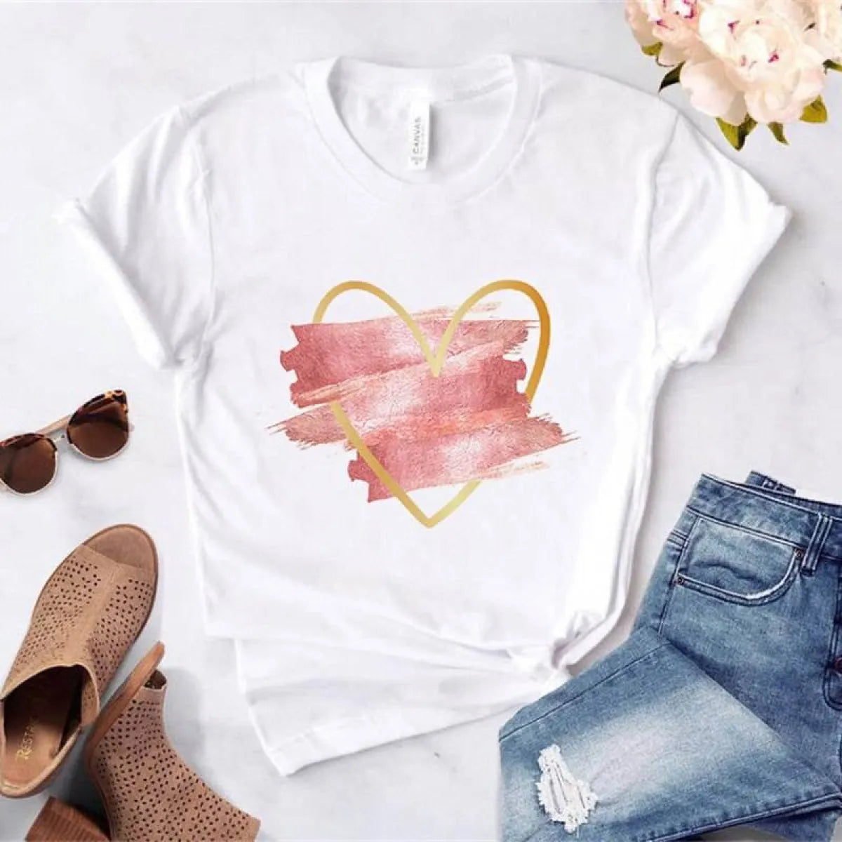 Love Graphic Ladies T - T-Shirts - 15