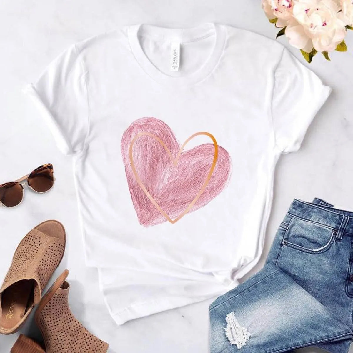 Love Graphic Ladies T - T-Shirts - 16