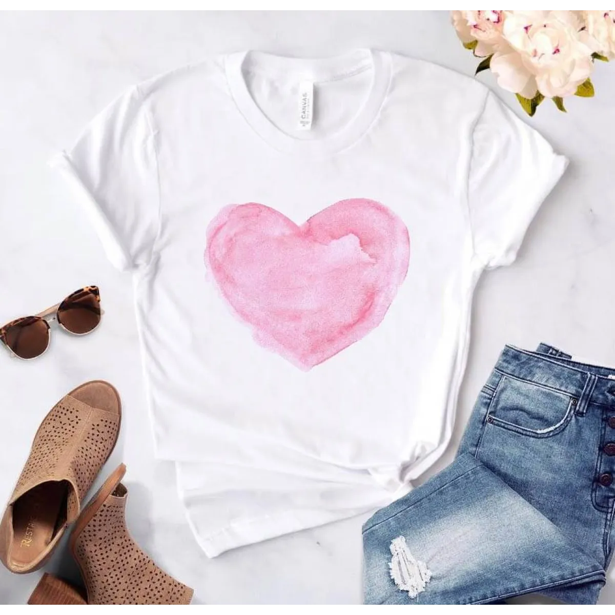 Love Graphic Ladies T - T-Shirts - 26