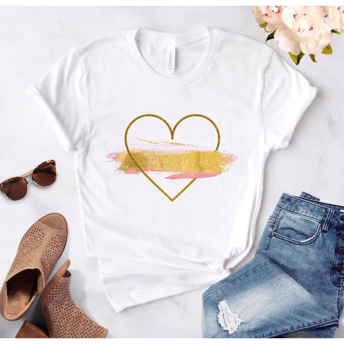 Love Graphic Ladies T - T-Shirts - 27