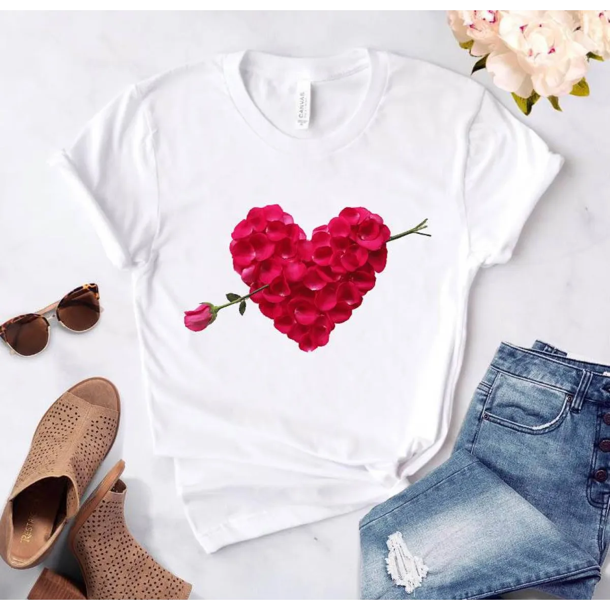 Love Graphic Ladies T - T-Shirts - 4