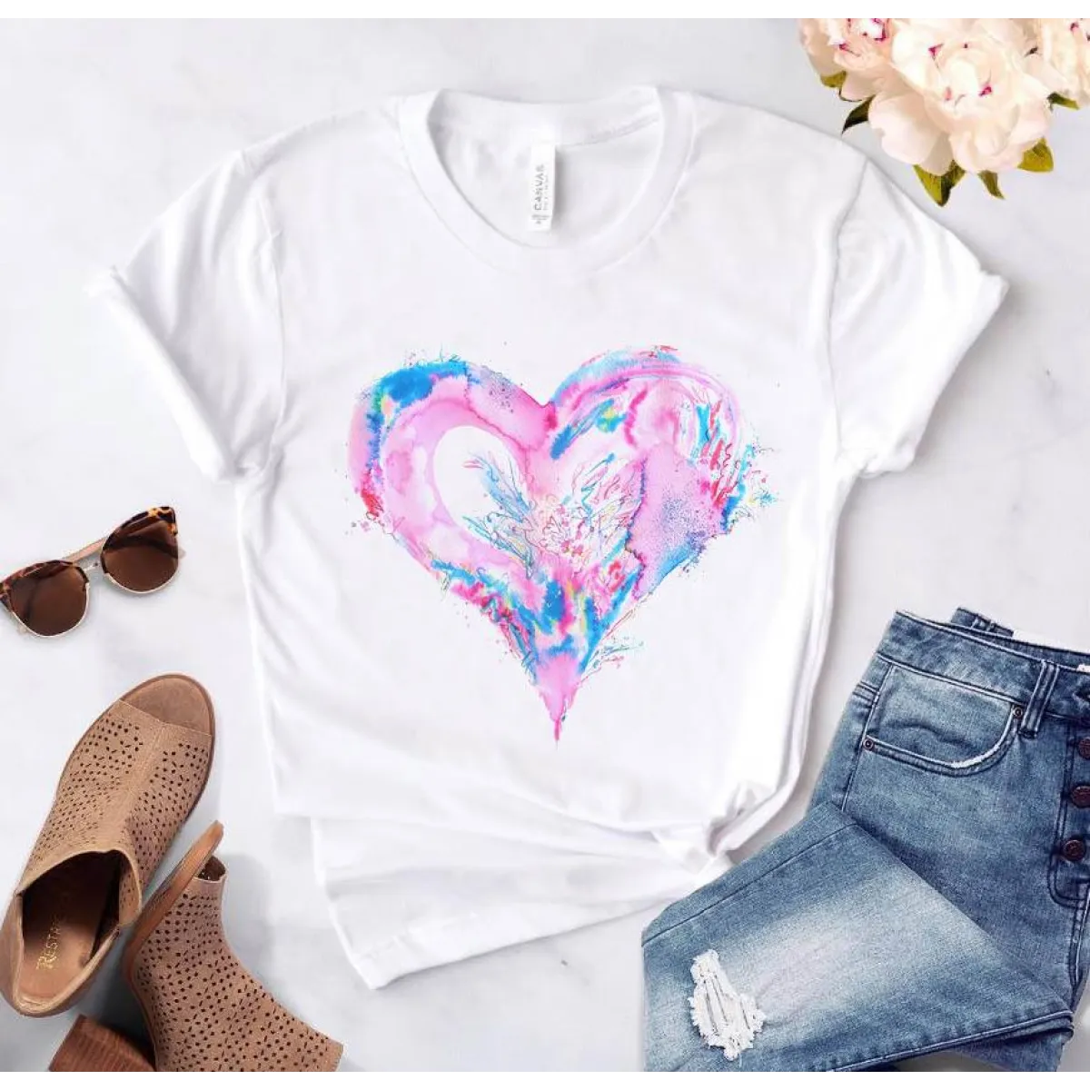 Love Graphic Ladies T - T-Shirts - 6