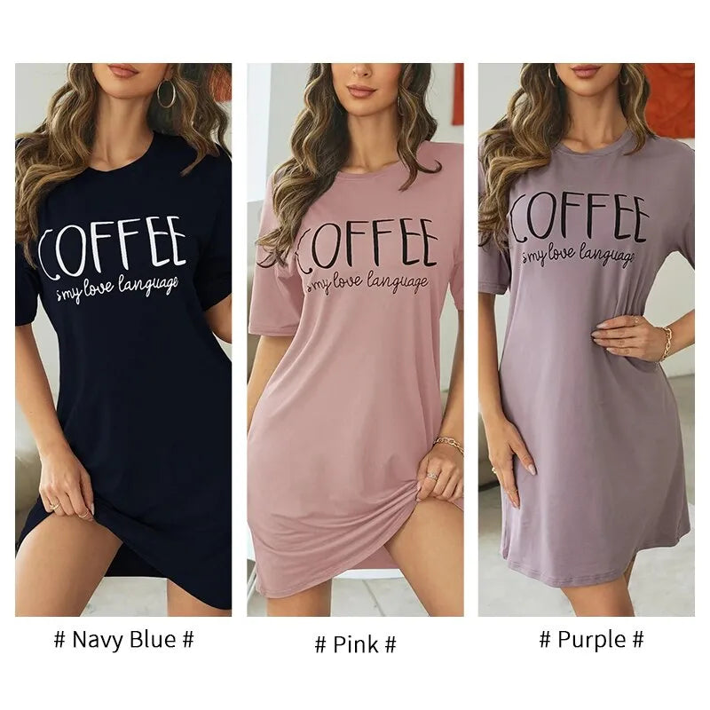 Coffee My Love Language Dress - All Dresses - Shirts & Tops - 5 - 2024