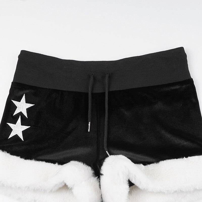 Low Rise Velvet Shorts - Bottoms - Shorts - 6 - 2024