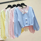 Lucy Lou Style Knit Crop Sweater - Sweaters - 1